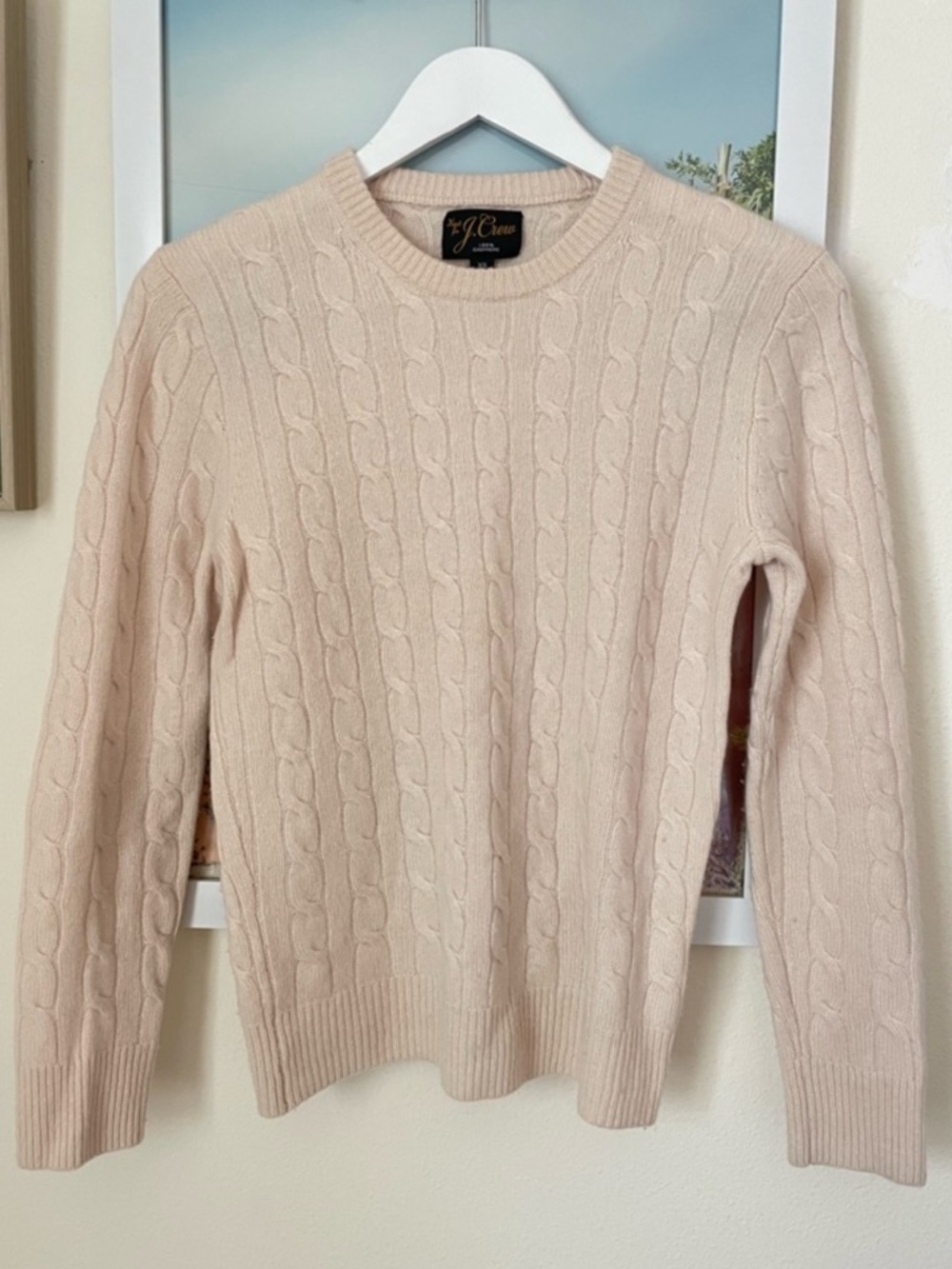 J.Crew 100% Cashmere Cable-knit Sweater in Women’s/Men’s Unisex XS